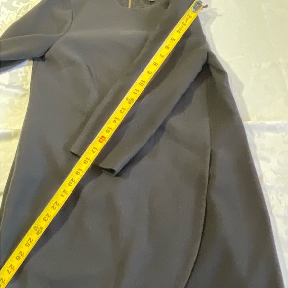 J. Crew Dress Womens Size 6 Petite black Back zip up 3/4 sleeve Knee Length - Picture 8 of 9